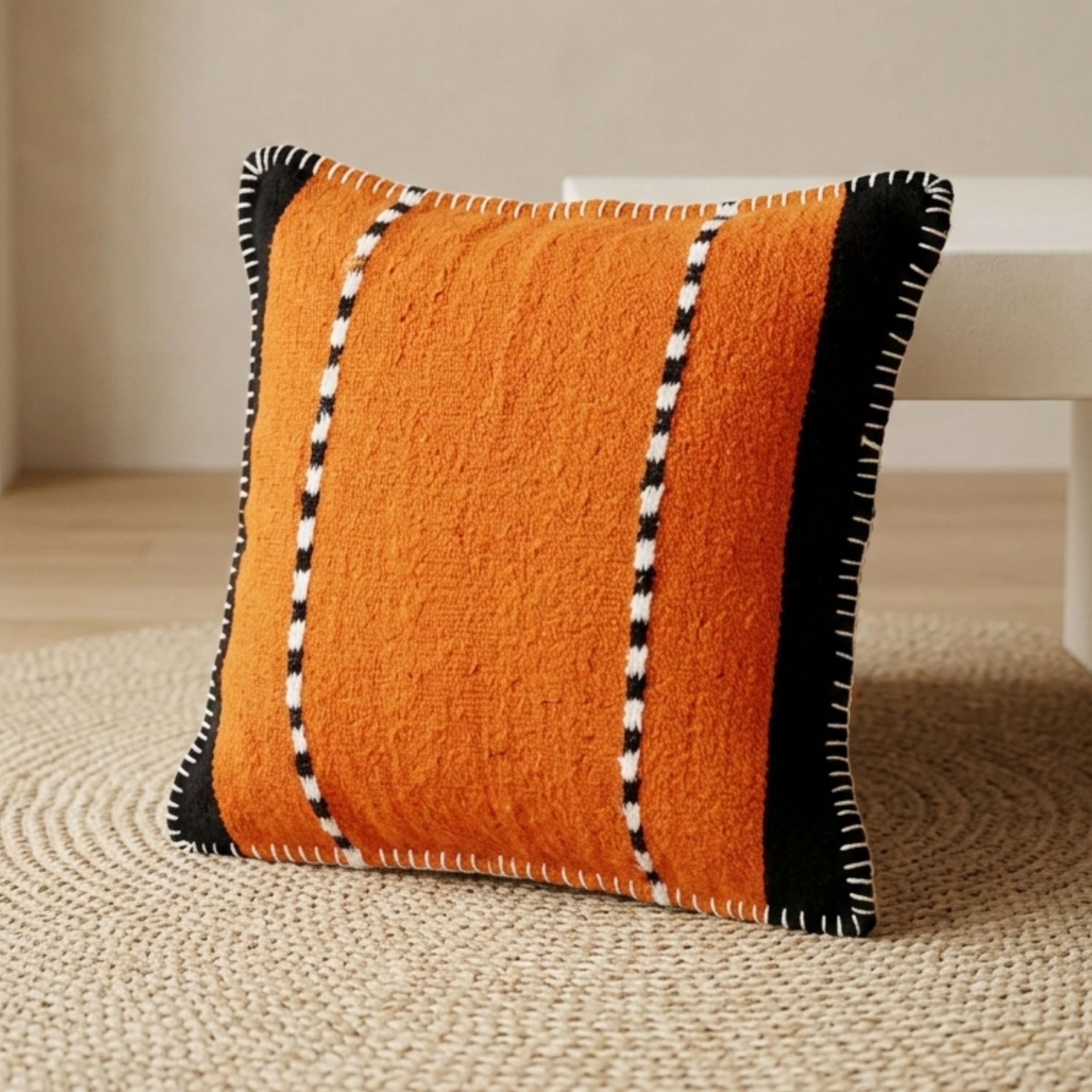 Coussin Atlas Saffran – Fait Main – Image 4