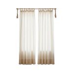 Rideaux en Coton Tissés à la Main – Finition avec Cordons de Jute