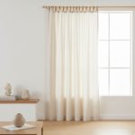 Rideaux en Coton Tissés à la Main – Finition avec Cordons de Jute