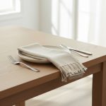 Serviette de table en coton tissé à la main