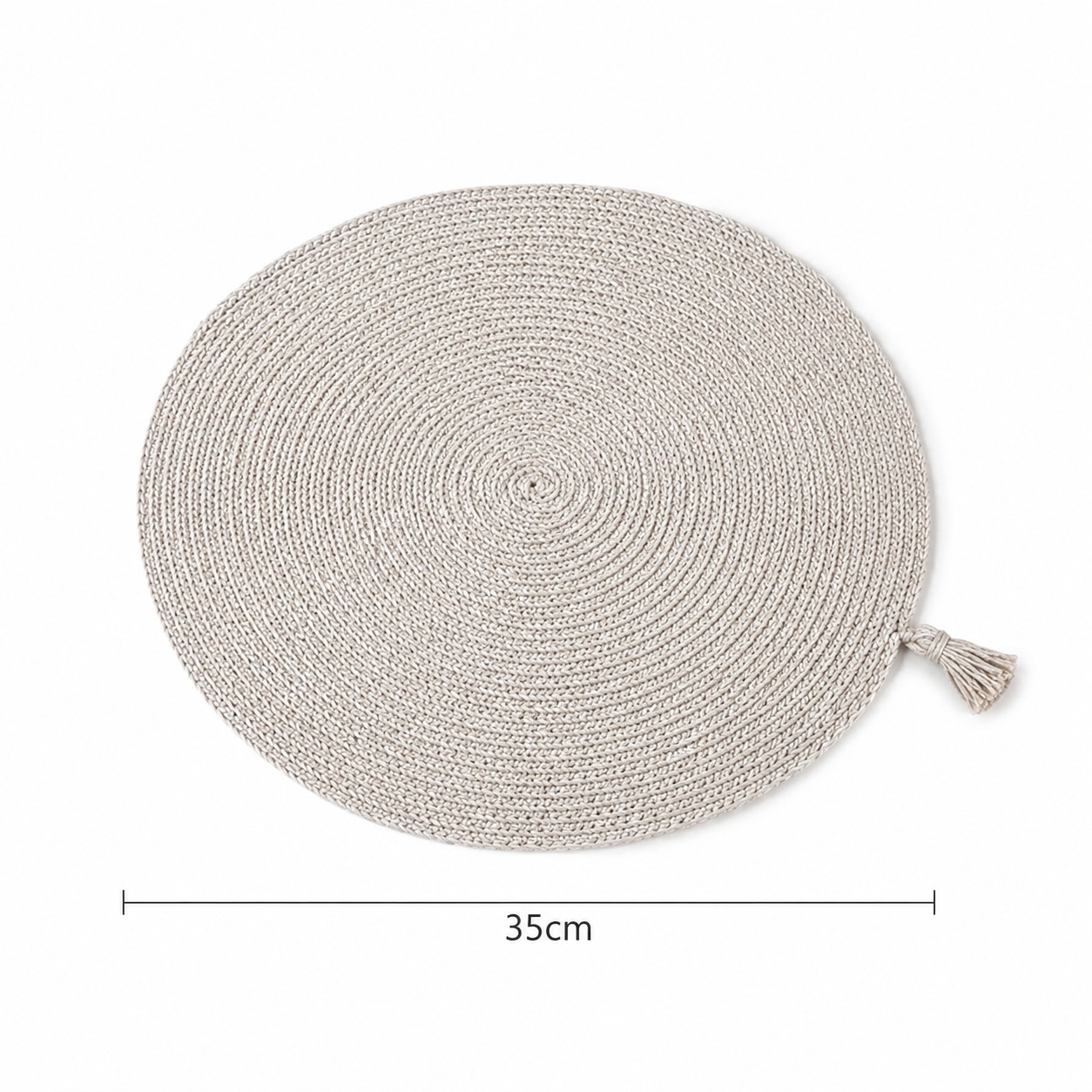 Set de Table Rond Oasis en Coton, Lin et Jute – Image 5
